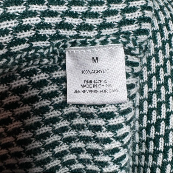 ROMEO + JULIET Couture Fringed green Kimono Sweater Scarf Collar waterfall open - Picture 7 of 7